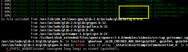 交叉编译opencv-3.4.0出错信息